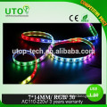 LED lighting SMD5050 RGB black pcb led flexible strip